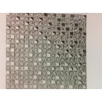Mosaico su rete Lux Platino - 30x30 Cm